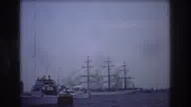 New York City USA (1976): Watching A Fleet Of Boats Deport A Local Area