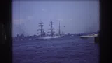 New York City USA (1976): Vintage View Of Different Types Of Sailing Ships In The