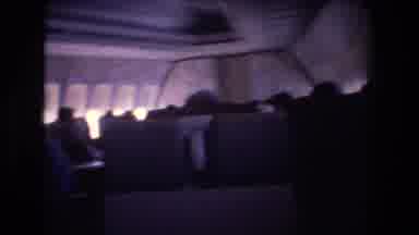 Honolulu Hawaii a USA (1977): People On A Airplane That's Dark While Someone