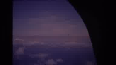 Honolulu Hawaii a USA (1977): Looking Out Of An Airplane Window At The Sky And