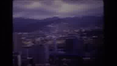 Honolulu Hawaii a USA (1977): Viewing Of Mountains And City Landscape High Rise