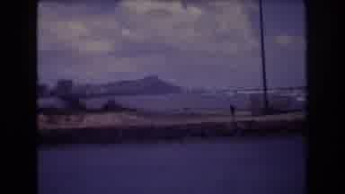 Honolulu Hawaii a USA (1977): People Fishing On A Sandbank While Someone Is