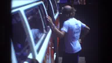 Honolulu Hawaii a USA (1977): A Man Waits For People In Front Of A Car Near The