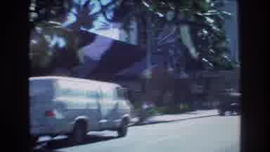 Honolulu Hawaii a USA (1977): Driving Car Van Truck Crossroad Watching Trees