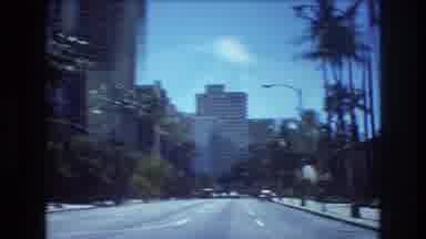 Honolulu Hawaii a USA (1977): Vintage Video Of Driving Down Road Palm Trees With