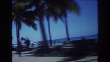 Honolulu Hawaii a USA (1977): The Beautiful Coastline Of An Ocean Side Beach