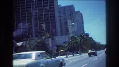 Honolulu Hawaii a USA (1977): Driving Down The Strip In The 70s With A Person In A