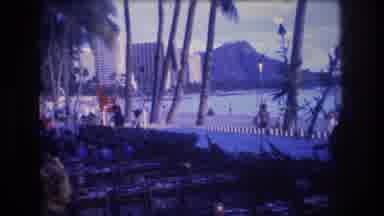 Honolulu Oahu Hawaii USA (1977): Walking Along A Tropical Boardwalk