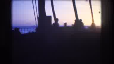 Honolulu Oahu Hawaii USA (1977): Near Dusk By The Shores Of The Ocean With Palm