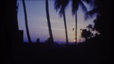Honolulu Oahu Hawaii USA (1977): Just Before Sunset On The Beach Of A Hawaiian