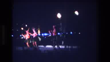 Honolulu Oahu Hawaii USA (1977): Dancing Light Women In Front Lights Using Hands