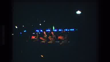Honolulu Oahu Hawaii USA (1977): Hawaiian Luau With Girls Shaking Pom Poms And