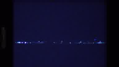 Honolulu Oahu Hawaii USA (1977): Bright Dots On Horizon Depicting Lights From City