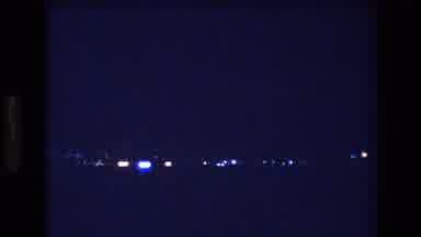 Honolulu Oahu Hawaii USA (1977): Zoom Of Night Lights During Night, Blue And White