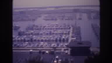 Las Vegas USA (1977): View Overlooking A Large And Protected Marina With Boats And