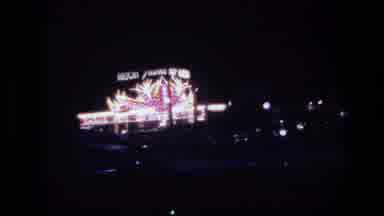 Las Vegas USA (1977): Inside A Car Driving By Facade In Las Vegas