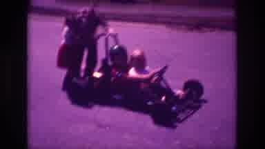 San Diego B USA-1981: Children Playing With Go-Kart In Street