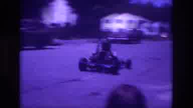San Diego B USA (1981): Go-Kart Riding Down The Street In A Neighborhood With Kids