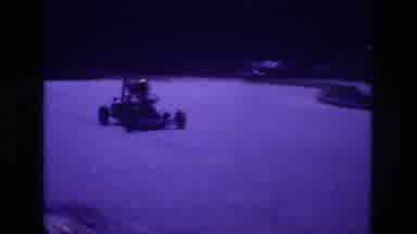San Diego B USA (1981): A Kid Driving A Little Drag Car Down The Neighborhood
