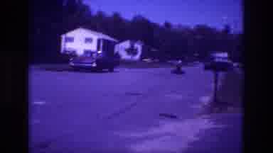 San Diego B USA (1981): Old Video Street View With Cars Houses And Mailbox With