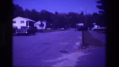 San Diego B USA (1981): Row Of Homes In A Neighborhood With A Car Parked Outside