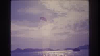 Acapulco Mexico (1982): Person Parachuting Over The Water