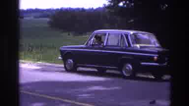 France (1967): Stranded Motorist Ran Out Of Gas And Is Pondering How Far It Is To
