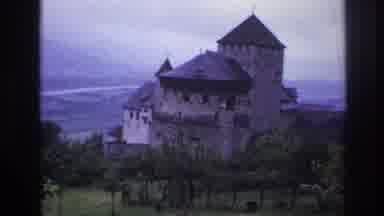 France (1967): View Of An Old Castle Or Fortified House Overlooking The Valley