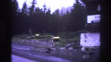 France (1967): Front Side Of BergHotel In Wooded Area With Lots Of Trees