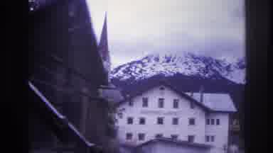 France (1967): A Beautiful Morning At An Old Town With A Mountain View