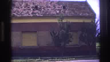 France (1967): Old Yellow And Red House With Two Windows On The Other Side Of The
