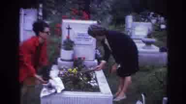 France (1967): Decorating A Grave