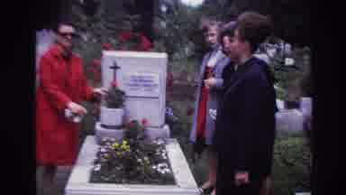 France (1967): Women Visiting A Flowery Grave