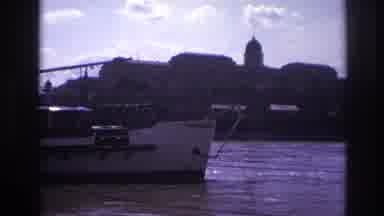 France (1967): A Large Ship Sailing In The Sea Nearby A Palace