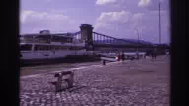 France (1967): Ladies Walking Around, Relaxing Walking Beside A Big Boat , They