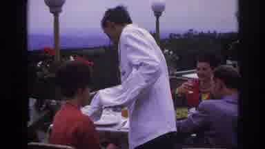 France (1967): People Eating Outside At A Fancy Restaurant In The â90s
