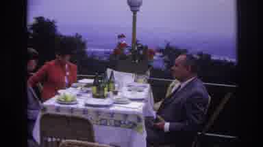 France (1967): People Eating Lunch On The Terrace Of An Expensive Restaurant