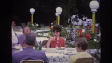 France (1967): People Eating In An Open Restaurant
