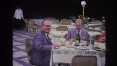 France (1967): People Eating A Meal At A Table In A Restaurant