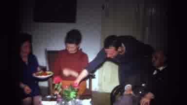 France (1967): Three Generational Party In Someone's House