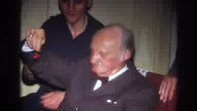 France (1967): Old Man Enjoying Eating Cherries