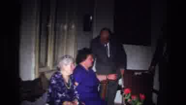France (1967): Woman In Blue Dress From The Past Socializing With Her Visitors