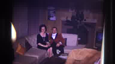 Ottawa Canada (1967): Classically Well Dressed Man Smoking Inside A Home At A