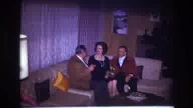 Ottawa Canada (1967): A Woman And Two Men Sitting On A Curved Couch Chatting In A