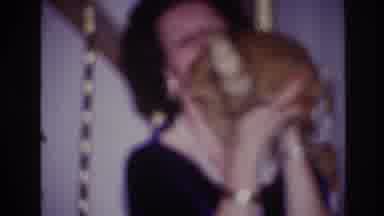 Ottawa Canada (1967): Woman Holding A Cat Shows Off His Or Her Hind End And Then