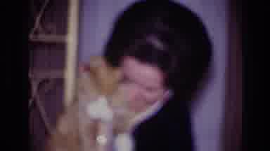 Ottawa Canada (1967): Woman With A Bouffant Hairstyle Snuggling And Kissing Her