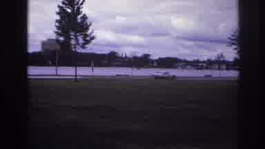 Ottawa Canada (1967): Vintage Film Of A Street View Perspective With White Car