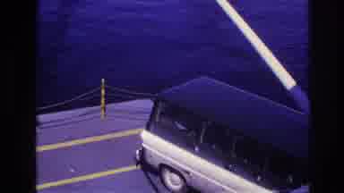 Ottawa Canada (1967): The View Of A Van And A Car On The Rear Of A Ferry Crossing