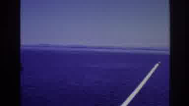 Ottawa Canada (1967): Man Watching Jet Boat On The Ocean