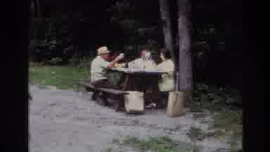 Ottawa Canada (1967): People Talking At Picnic Table: Conversations And Food